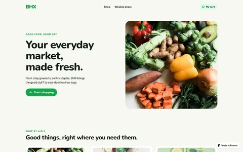 BHX Store template preview