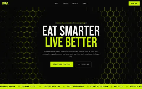 Biova template preview