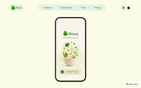 Biteva - App template preview