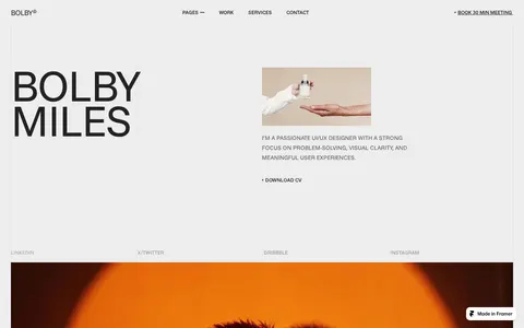 Bolby template preview