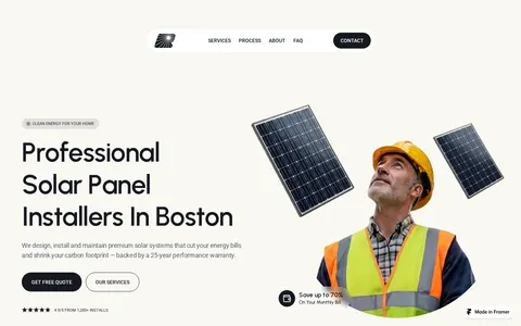 Boston Panels template preview