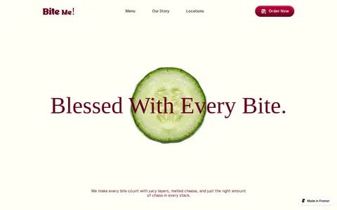 Burgers Store template preview