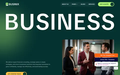 Businix template preview
