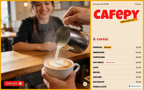 Cafepy template preview