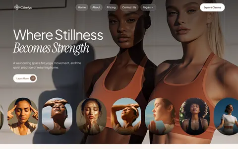 Calmlyss template preview