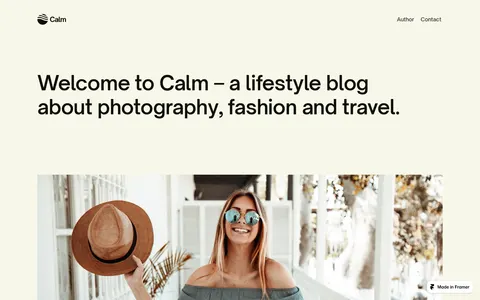 Calmm template preview