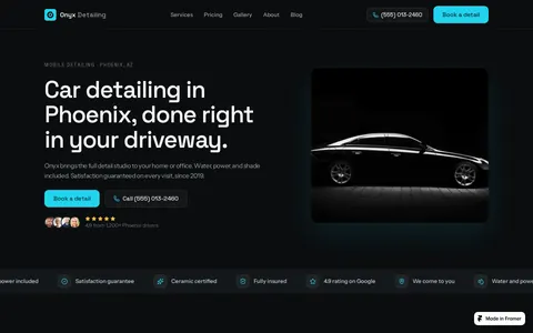 Car Detailing template preview