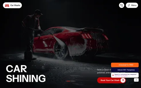 Car Washs template preview