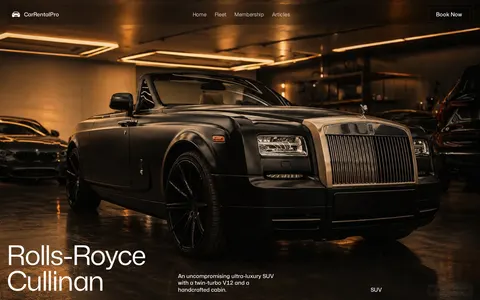 CarRentalPro template preview