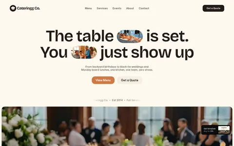 Cateringg Co. template preview