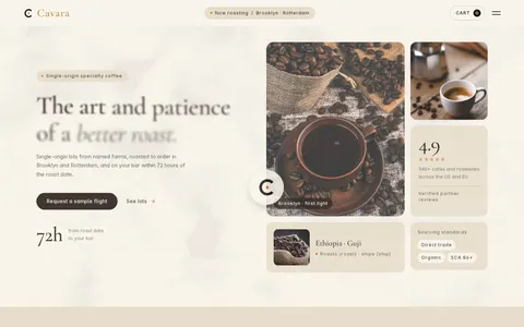 Cavara template preview
