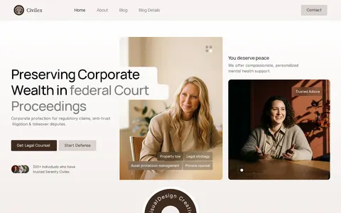 Civilex Corporate template preview