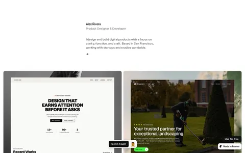 Clapperfield template preview