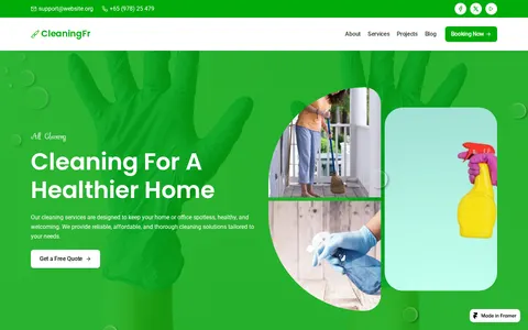 CleaningFr template preview