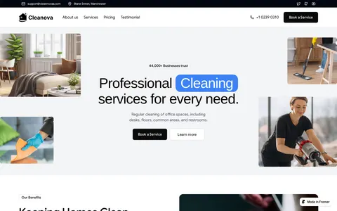 Cleannovaa template preview