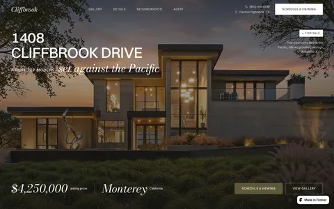 Cliffbrook template preview
