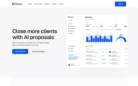 Closent template preview