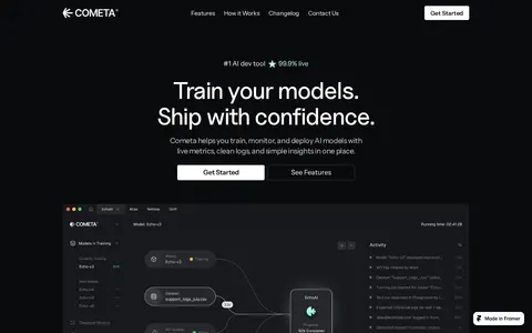 Cometa template preview