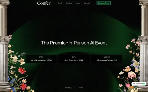 Confer template preview