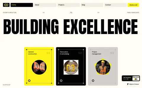 Constructionn template preview