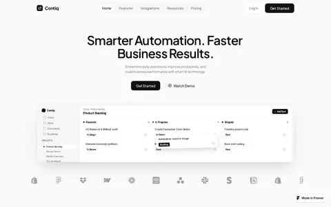 Contiq template preview