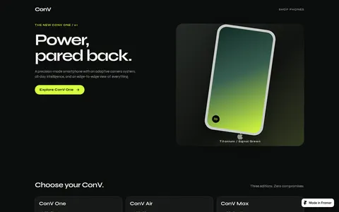 ConV template preview