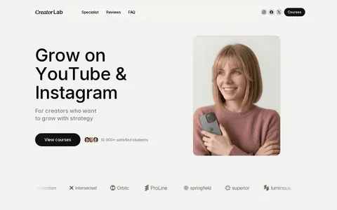 CreatorLab template preview