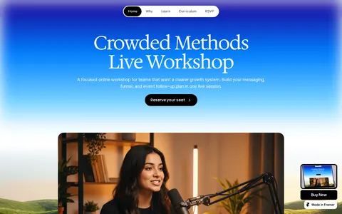 Crowded template preview