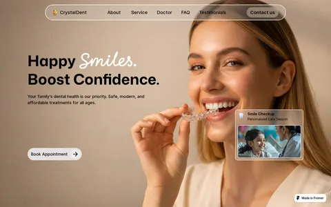 CrystalDental template preview