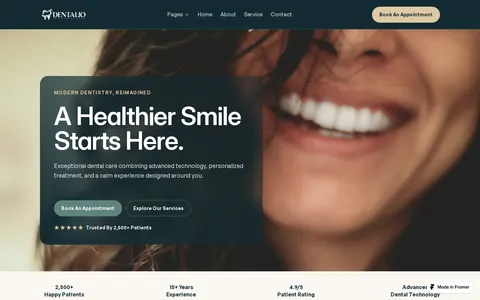 Dentalio template preview