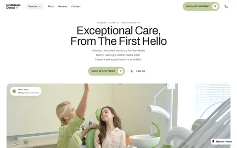Dentist Clinic template preview