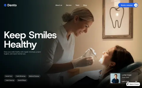 Dento template preview