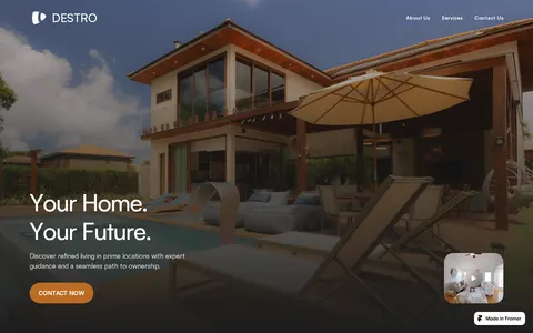DESTRO - Real Estate template preview