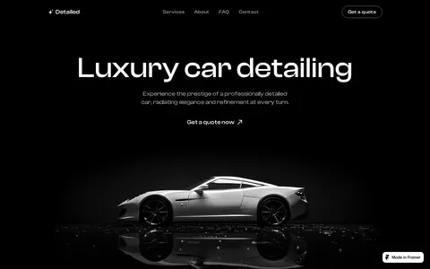 Detailed Car Care template preview