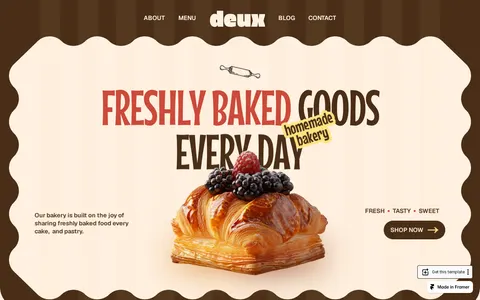 Deux template preview