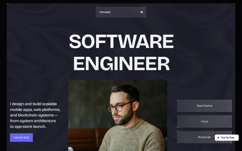 DevFolios template preview