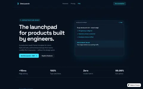 DevLaunch template preview