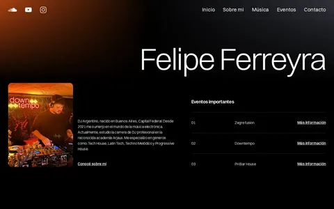 DJ - Musician template preview