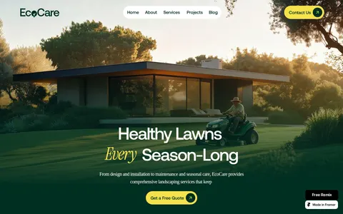 EcoCare template preview