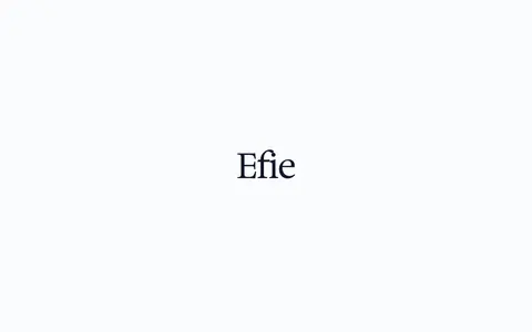 Efie template preview