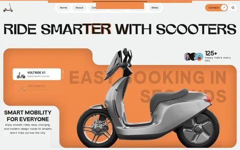 Electric Scooter template preview