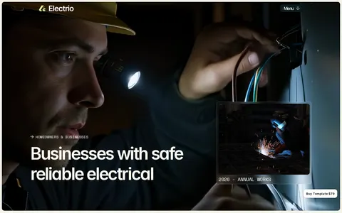 Electrio template preview