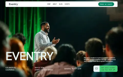 Electronic Music template preview