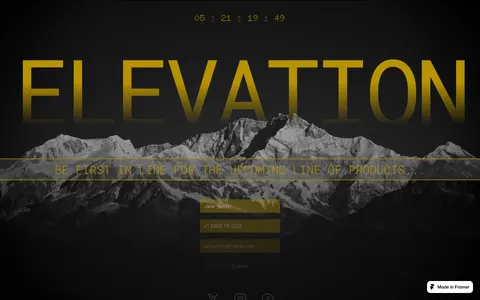 Elevate template template preview