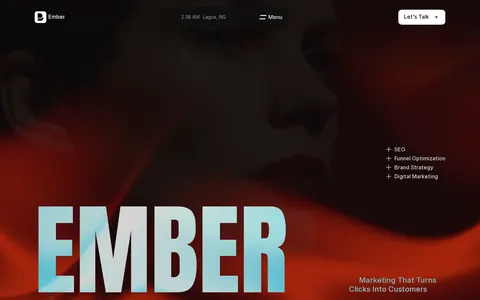 Ember — Digital template preview