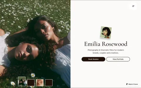 Emilia Rosewood template preview