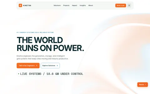 Energy Kinetra template preview