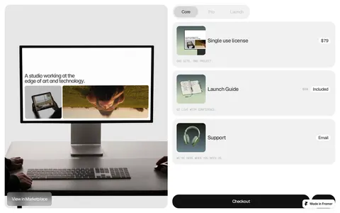 Entrova template preview