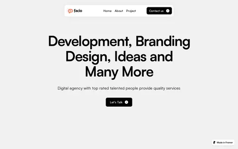 Facio template preview
