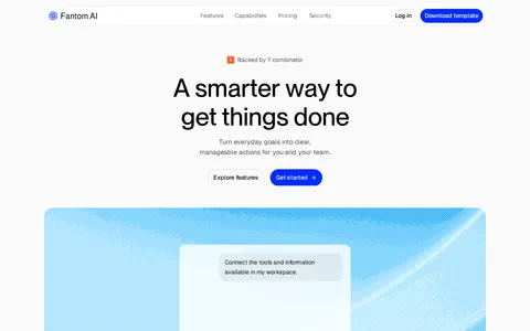 Fantom template preview
